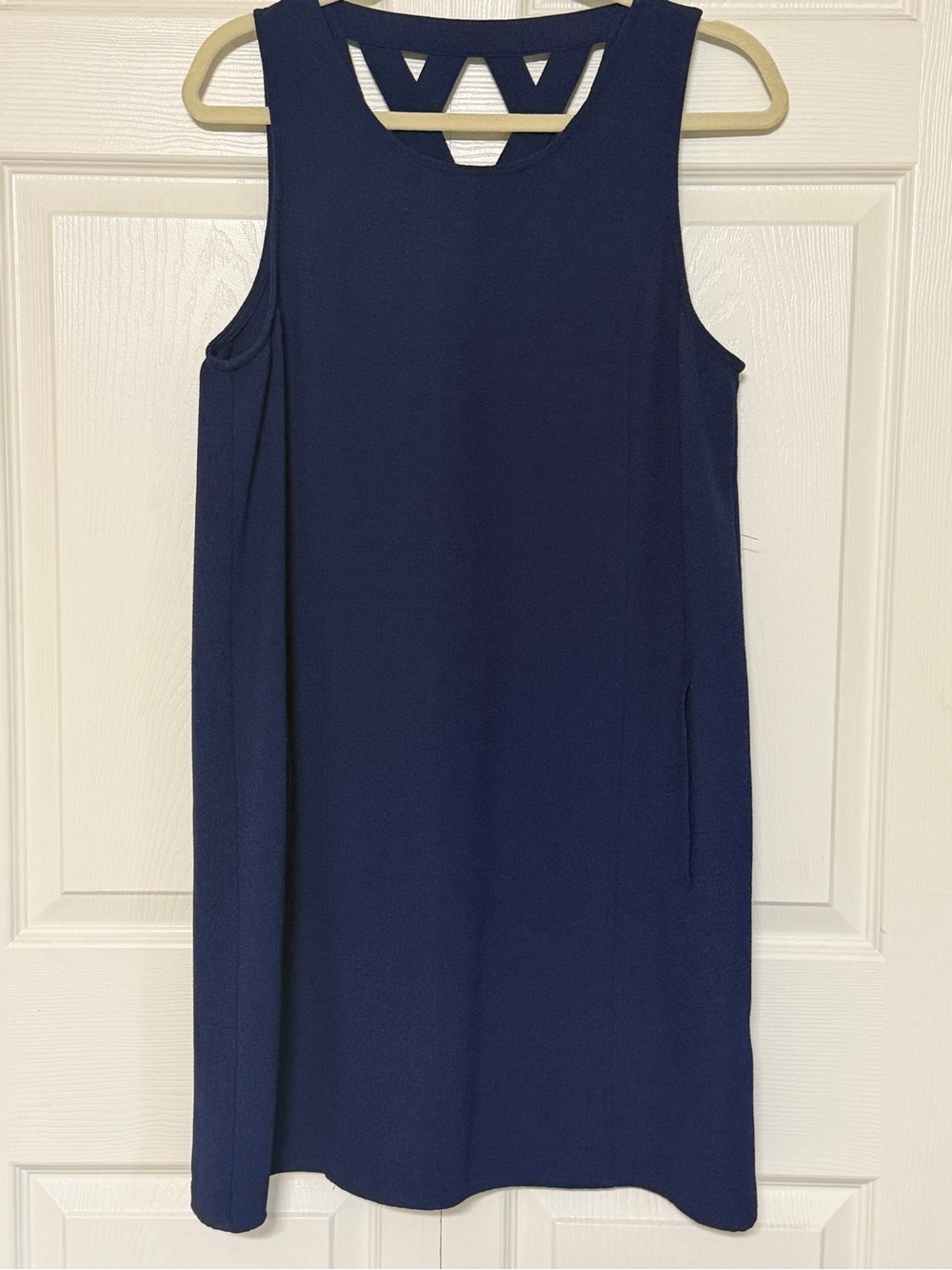 Jack by BB Dakota Cobalt Blue Crisscross Back with pockets dress size large